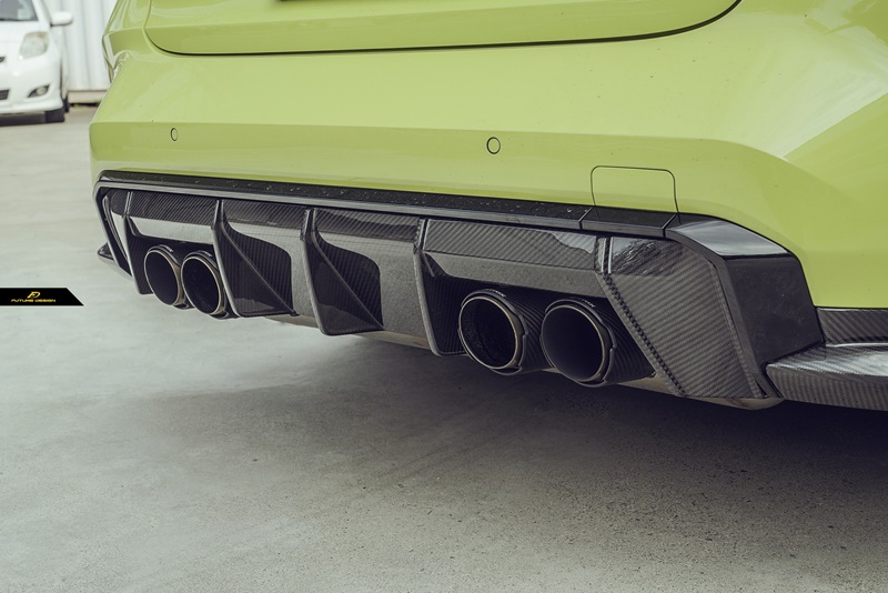 G80M3 G82M4 - MP style carbon rear Diffuser 02